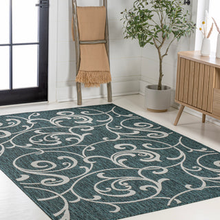 Domani Traditional Classic All-Over Scroll Indoor/Outdoor Area Rug