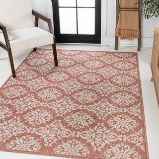 Nexus Traditional Mediterranean Tile Design Indoor/Outdoor Area Rug