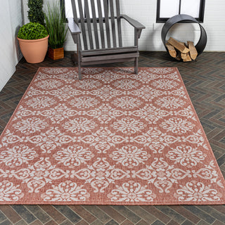 Nexus Traditional Mediterranean Tile Design Indoor/Outdoor Area Rug