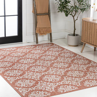 Nexus Traditional Mediterranean Tile Design Indoor/Outdoor Area Rug