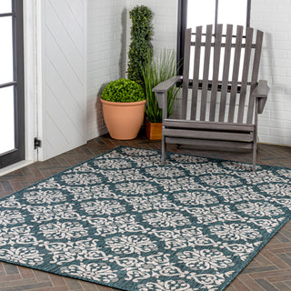 Nexus Traditional Mediterranean Tile Design Indoor/Outdoor Area Rug