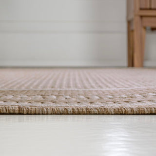 Woollen Classic Casual Border Stripe Indoor/Outdoor Area Rug