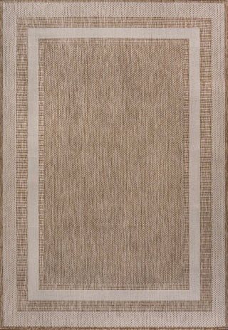 Thin Classic 3-Stripe Border Indoor/Outdoor Area Rug