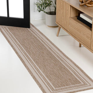 Barclay Traditional Casual Pinstripe Border Indoor/Outdoor Area Rug