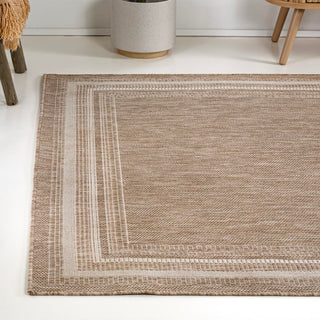 Barclay Traditional Casual Pinstripe Border Indoor/Outdoor Area Rug