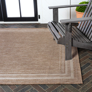 Barclay Traditional Casual Pinstripe Border Indoor/Outdoor Area Rug