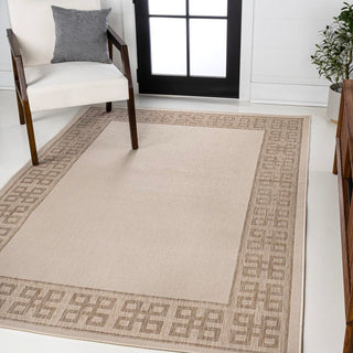 Lovina Classic Geometric Border Indoor/Outdoor Area Rug