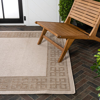 Lovina Classic Geometric Border Indoor/Outdoor Area Rug