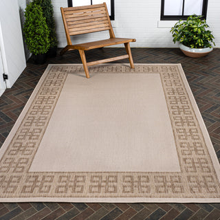 Lovina Classic Geometric Border Indoor/Outdoor Area Rug