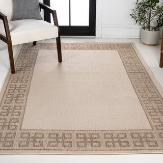 Lovina Classic Geometric Border Indoor/Outdoor Area Rug