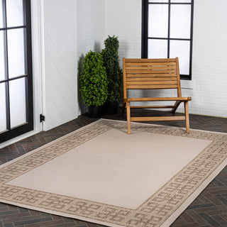 Lovina Classic Geometric Border Indoor/Outdoor Area Rug