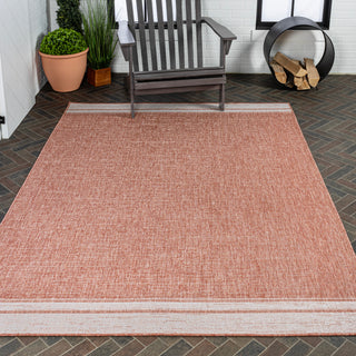 Zuri Modern Minimalist Mingled Indoor/Outdoor Area Rug