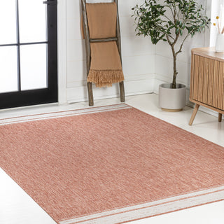 Zuri Modern Minimalist Mingled Indoor/Outdoor Area Rug