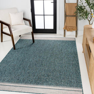 Zuri Modern Minimalist Mingled Indoor/Outdoor Area Rug