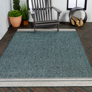 Zuri Modern Minimalist Mingled Indoor/Outdoor Area Rug