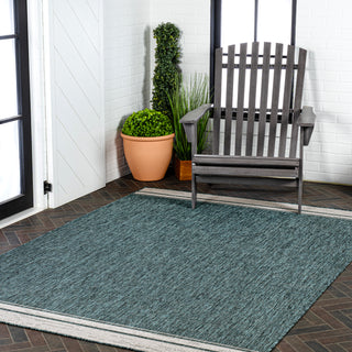 Zuri Modern Minimalist Mingled Indoor/Outdoor Area Rug