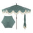Green/Cream, Dark Brown Pole