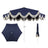 Navy/Cream, White Pole