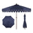Navy/White, Dark Brown Pole