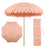 Coral Pink/White, Brown Pole