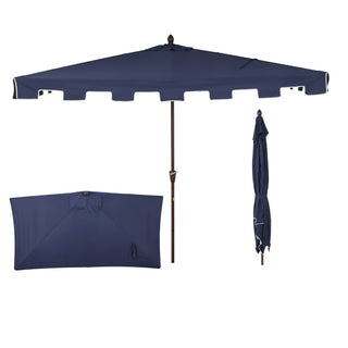 Ditto 9 ft. Classic MidCentury Rectangular Half Market Patio Umbrella