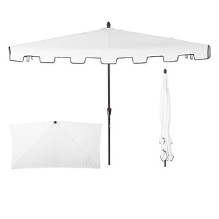 Ditto 9 ft. Classic MidCentury Rectangular Half Market Patio Umbrella