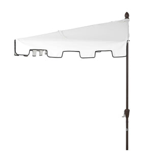 Ditto 9 ft. Classic MidCentury Rectangular Half Market Patio Umbrella