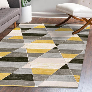 Unique Retro Diamonds Geometric Area Rug