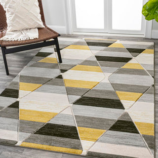 Unique Retro Diamonds Geometric Area Rug