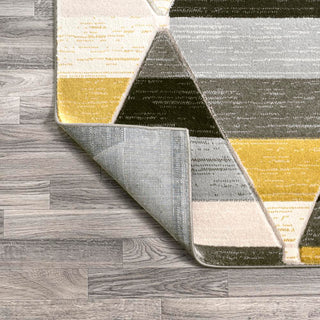 Unique Retro Diamonds Geometric Area Rug