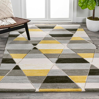 Unique Retro Diamonds Geometric Area Rug