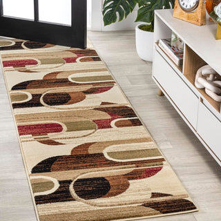 Saral Retro Abstract Arches Area Rug