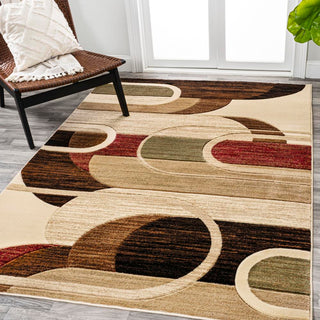 Saral Retro Abstract Arches Area Rug