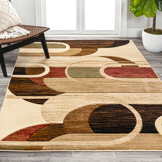 Saral Retro Abstract Arches Area Rug