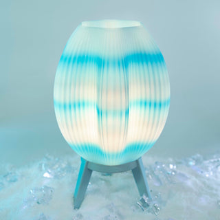 The Wavy Modern Contemporary Plant-Based PLA 3D Printed Dimmable LED Table Lamp