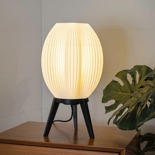 The Wavy Modern Contemporary Plant-Based PLA 3D Printed Dimmable LED Table Lamp