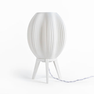 The Wavy Modern Contemporary Plant-Based PLA 3D Printed Dimmable LED Table Lamp