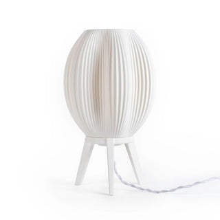 The Wavy Modern Contemporary Plant-Based PLA 3D Printed Dimmable LED Table Lamp