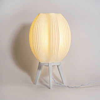 The Wavy Modern Contemporary Plant-Based PLA 3D Printed Dimmable LED Table Lamp