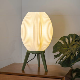 The Wavy Modern Contemporary Plant-Based PLA 3D Printed Dimmable LED Table Lamp