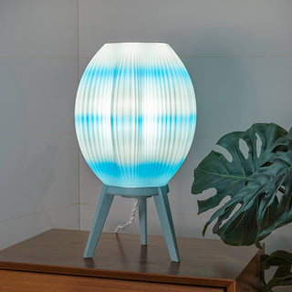 The Wavy Modern Contemporary Plant-Based PLA 3D Printed Dimmable LED Table Lamp