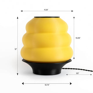 Mushroom Pot Minimalist Classic Plant-Based PLA 3D Printed Dimmable LED Table Lamp