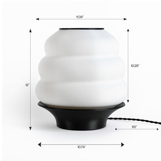 Mushroom Pot Minimalist Classic Plant-Based PLA 3D Printed Dimmable LED Table Lamp