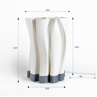 Rhea Modern Bohemian Plant-Based PLA 3D Printed Dimmable LED Table Lamp