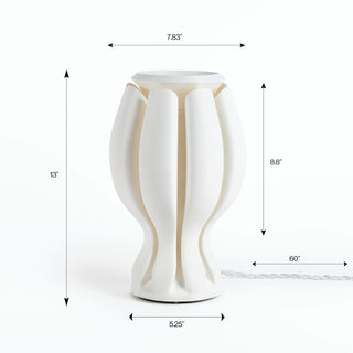 Ehobroc Tropical Coastal Plant-Based PLA 3D Printed Dimmable LED Table Lamp