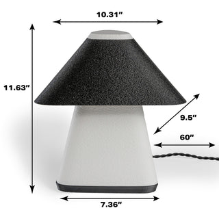 jonong 11.63" Modern Contemporary Plant-Based PLA 3D Printed Dimmable LED Table Lamp