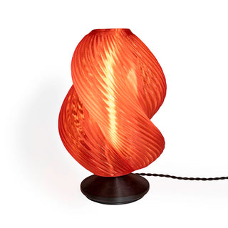 Swedish 13.5" Mid-Century Coastal Plant-Based PLA 3D Printed Dimmable LED Table Lamp