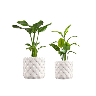 Flower Modern Bohemian Indoor Ocean Wave Eco-Friendly 3D Printed Planters with Drainage