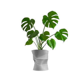 Oakrain MidCentury Modern Indoor Crushed Can Eco-Friendly 3D Printed Planter with Drainage