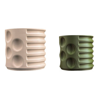 Geometric Modern Geometric Indoor Brutalist Style Eco-Friendly 3D Printed Planters with Drainage